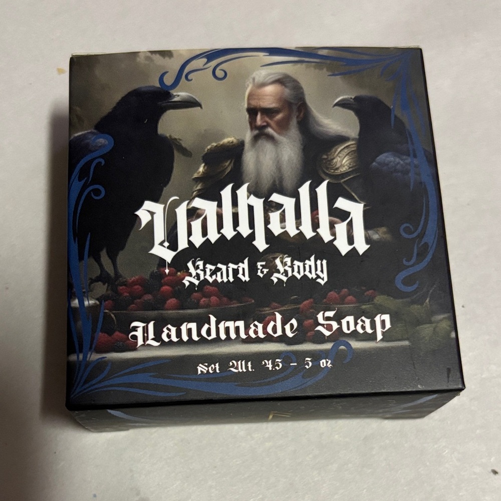 Beard & Body Handmade Soap - Black and Blue